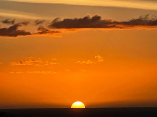 Sunset Pacific Ocean Kailua Kona Hawaii — Stock Photo, Image