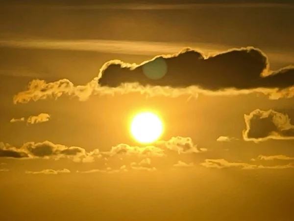 Puesta Sol Sobre Océano Pacífico Kailua Kona Hawai — Foto de Stock