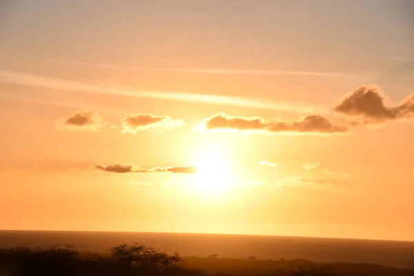 Zachód Słońca Nad Oceanem Spokojnym Kailua Kona Hawajach — Zdjęcie stockowe