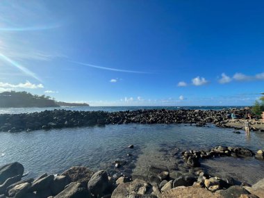 KAPAAU HI - 24 AUG Hawaii 'deki Kapaau' daki Keokea Beach Park, 24 Ağustos 2021 'de görüldüğü gibi.