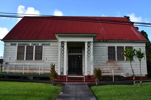 Kapaau Août Bond Memorial Public Library Kapaau Sur Big Island — Photo