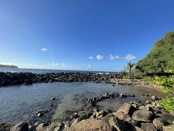 Kapaau Aug Keokea Beach Park Vid Kapaau Den Stora Hawaii — Stockfoto