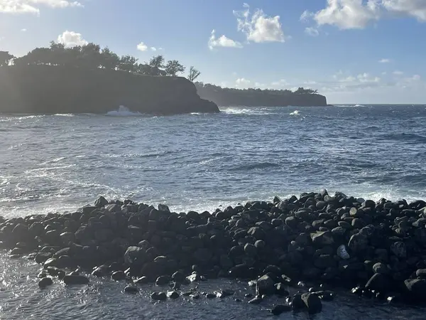 Utsikt Från Keokea Beach Park Kapaau Den Stora Hawaii — Stockfoto