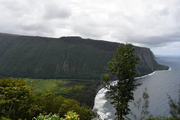 Vista Desde Mirador Del Valle Waipio Waimea Big Island Hawaii — Foto de Stock