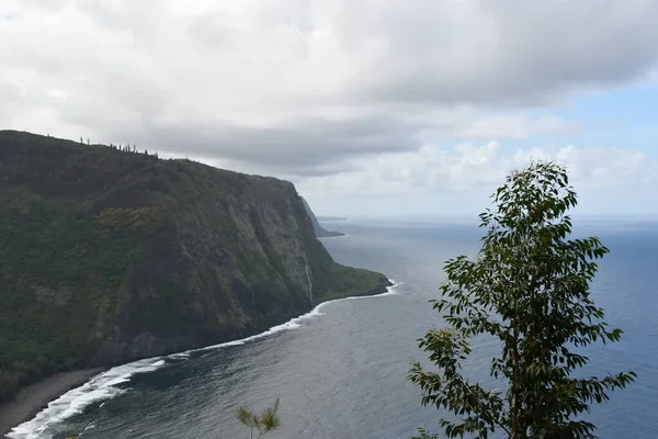 Vista Waipio Valley Lookout Waimea Sulla Big Island Alle Hawaii — Foto Stock