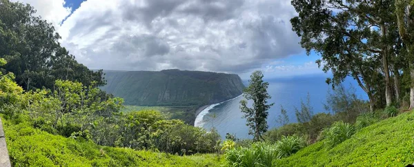 Vista Desde Mirador Del Valle Waipio Waimea Big Island Hawaii — Foto de Stock