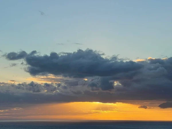 Coucher Soleil Sur Océan Pacifique Kailua Kona Hawaï — Photo