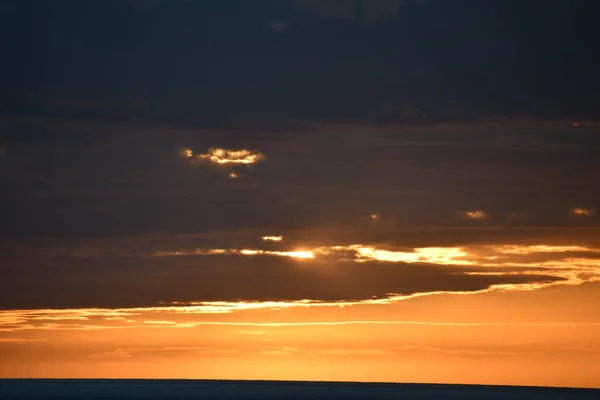 Pôr Sol Sobre Oceano Pacífico Kailua Kona Havaí — Fotografia de Stock
