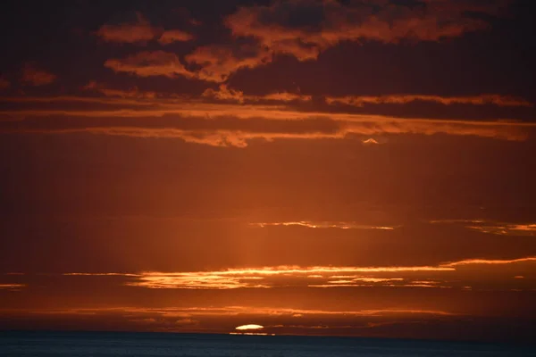 Západ Slunce Nad Tichým Oceánem Kailua Kona Havaji — Stock fotografie