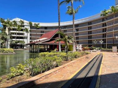 WAIKOLOA, HI - 26 AUG Hawaii 'deki Hilton Waikoloa Village Resort, 26 Ağustos 2021' de görüldüğü gibi.
