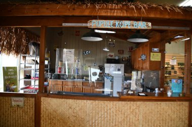 WAIMEA HI - 25 AUG: Hamakua Macadamia Fındık Şirketi Hawaii, Waimea 'da, 25 Ağustos 2021' de görüldüğü gibi.