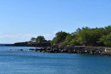 Hawaii 'nin büyük adasındaki Waimea' daki Mahukona Sahil Parkı