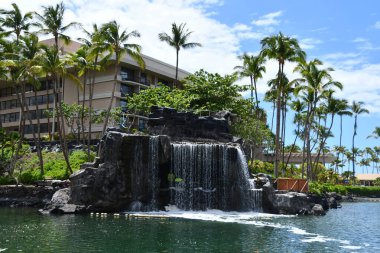 WAIKOLOA, HI - 26 AUG Hawaii 'deki Hilton Waikoloa Village Resort, 26 Ağustos 2021' de görüldüğü gibi.