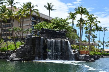 WAIKOLOA, HI - 26 AUG Hawaii 'deki Hilton Waikoloa Village Resort, 26 Ağustos 2021' de görüldüğü gibi.