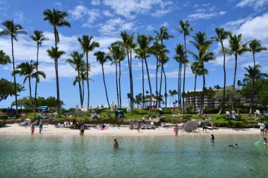 WAIKOLOA, HI - 26 AUG Hawaii 'deki Hilton Waikoloa Village Resort, 26 Ağustos 2021' de görüldüğü gibi.