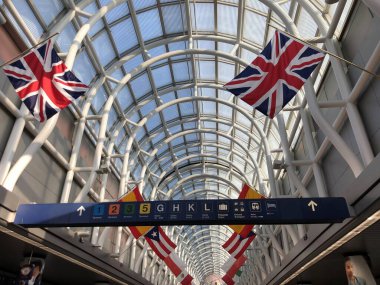 Şikago, IL - 28 AUG: O 'Hare Uluslararası Havalimanı O' Hare Uluslararası Havalimanı, 28 Ağustos 2021 'de görüldüğü gibi.