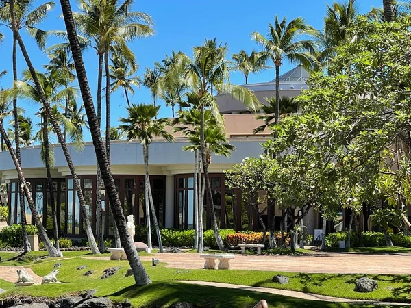 WAIKOLOA, HI - 26 AUG Hawaii 'deki Hilton Waikoloa Village Resort, 26 Ağustos 2021' de görüldüğü gibi.