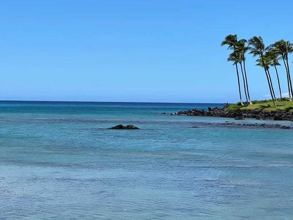 Vista Del Océano Pacífico Desde Waikoloa Big Island Hawaii Usa —  Fotos de Stock