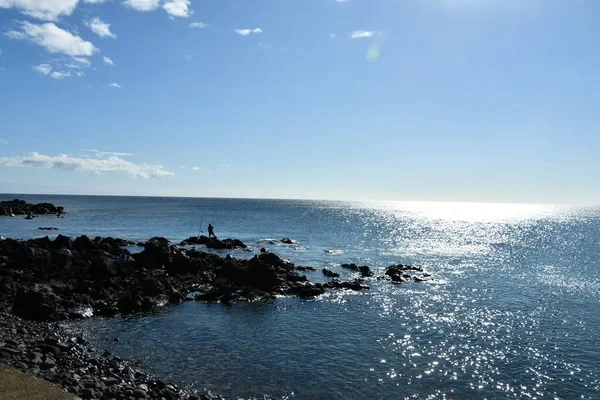 Vista Del Atardecer Desde Mahukona Beach Park Waimea Isla Grande —  Fotos de Stock
