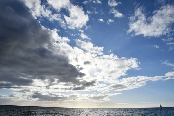 Zonsondergang Boven Stille Oceaan Vanaf Waimea Big Island Hawaii — Stockfoto