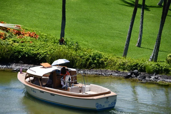 Waikoloa Aug Resort Boat Hilton Waikoloa Village Resort Big Island — kuvapankkivalokuva