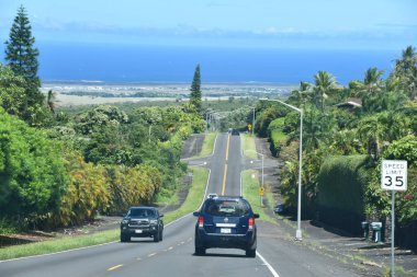 Hawaii 'de Büyük Ada' da dolaşırken