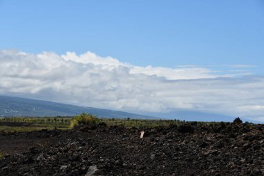 Hawaii 'deki Büyük Ada' dan Pasifik Okyanusu manzarası