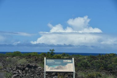 KAILUA-KONA, HI - 23 AUG: Kailua-Kona 'daki Kaloko-Honokohau Ulusal Tarihi Parkı, Hawaii' deki Büyük Ada, 23 Ağustos 2021 'de görüldüğü gibi.