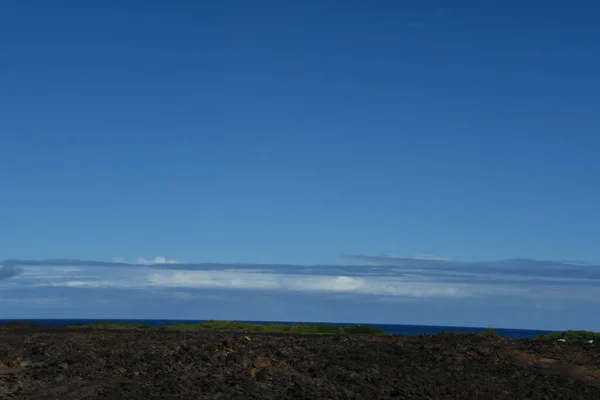 Vista Del Océano Pacífico Desde Isla Grande Hawai —  Fotos de Stock