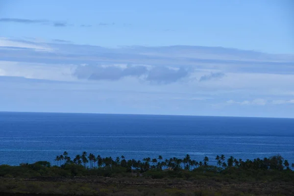 Vista Del Océano Pacífico Desde Isla Grande Hawai — Foto de Stock