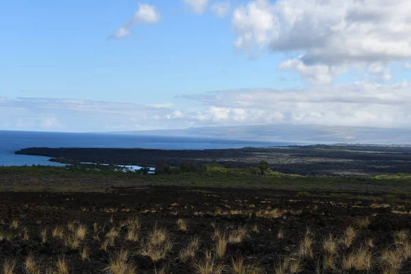 Hawaii 'deki Büyük Ada' dan Pasifik Okyanusu manzarası