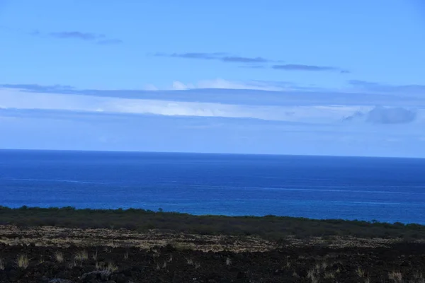 Widok Ocean Spokojny Big Island Hawajach — Zdjęcie stockowe