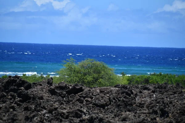 Vista Dell Oceano Pacifico Dalla Grande Isola Alle Hawaii — Foto Stock