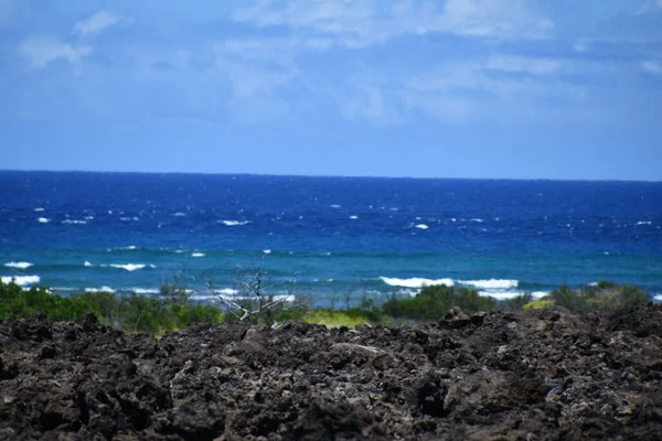 从夏威夷的大岛俯瞰太平洋 — 图库照片