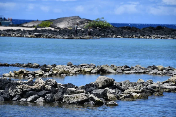 Παραλία Honokohau Στην Kailua Kona Στο Μεγάλο Νησί Της Χαβάης — Φωτογραφία Αρχείου