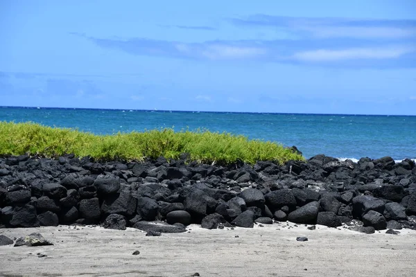 Honokohau Beach Bij Kailua Kona Het Big Island Hawaï — Stockfoto