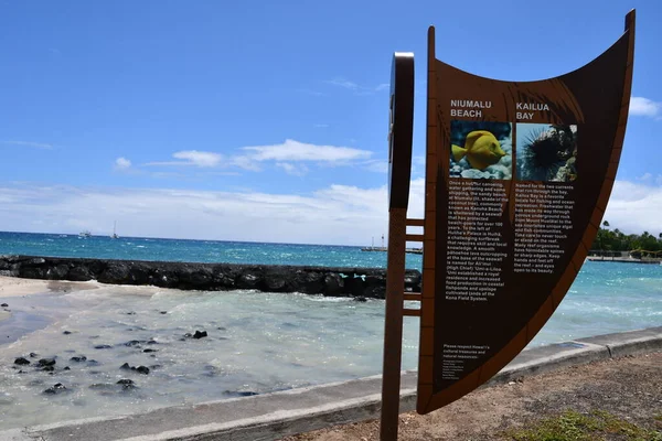 Niumalu Beach Kailua Bay Kailua Kona Big Island Hawaii — Stock Photo, Image