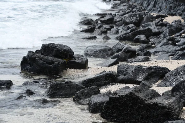 Stranden Niumalu Vid Kailua Bay Kailua Kona Den Stora Hawaii — Stockfoto