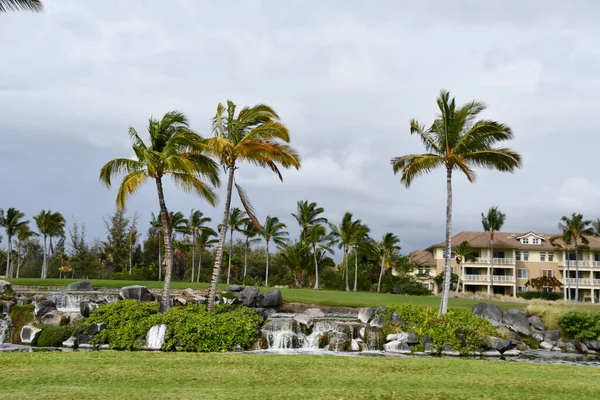 Waikoloa Aug Vista Redor Waikoloa Big Island Havaí Como Visto — Fotografia de Stock