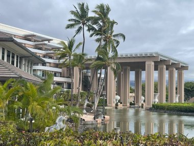 WAIKOLOA, HI - 23 AUG Hawaii 'deki Hilton Waikoloa Village Resort, 23 Ağustos 2021' de görüldüğü gibi.