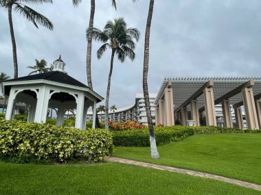 WAIKOLOA, HI - 23 AUG Hawaii 'deki Hilton Waikoloa Village Resort, 23 Ağustos 2021' de görüldüğü gibi.