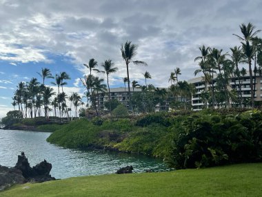 WAIKOLOA, HI - 23 AUG Hawaii 'deki Hilton Waikoloa Village Resort, 23 Ağustos 2021' de görüldüğü gibi.