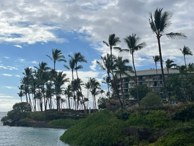 WAIKOLOA, HI - 23 AUG Hawaii 'deki Hilton Waikoloa Village Resort, 23 Ağustos 2021' de görüldüğü gibi.