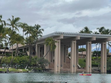 WAIKOLOA, HI - 23 AUG Hawaii 'deki Hilton Waikoloa Village Resort, 23 Ağustos 2021' de görüldüğü gibi.