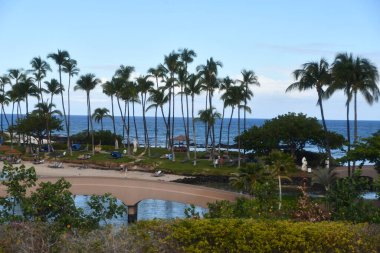 WAIKOLOA, HI - 23 AUG Hawaii 'deki Hilton Waikoloa Village Resort, 23 Ağustos 2021' de görüldüğü gibi.