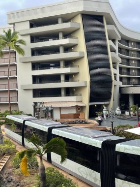 WAIKOLOA, HI - 23 AUG: Hawaii 'deki Hilton Waikoloa Village Resort' ta, 23 Ağustos 2021 'de görüldüğü gibi.