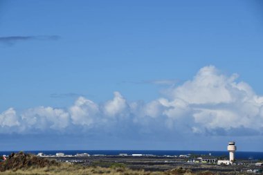 KONA, HAWAII - AUG 27: Kona Ellison Onizuka Kona International Airport at Kona on the Big Island in Hawaii, as seen on August 27, 2021.