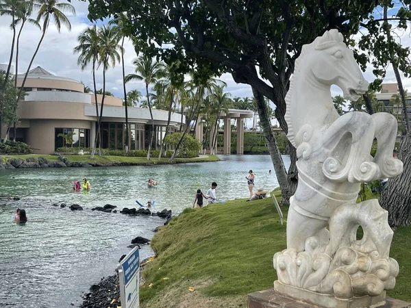 Waikoloa Aug Hawaii Deki Hilton Waikoloa Village Resort Sanat Koleksiyonu — Stok fotoğraf