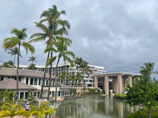 Waikoloa Aug Hilton Waikoloa Village Resort Big Island Havaí Como — Fotografia de Stock