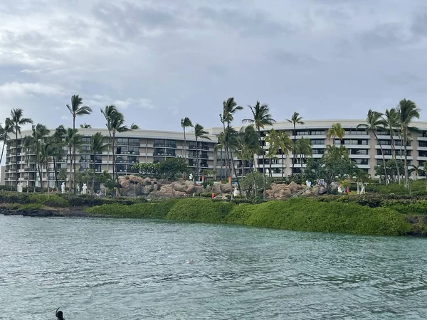 Вайколоа Сша Августа Hilton Waha Village Resort Большом Острове Гавайях — стоковое фото